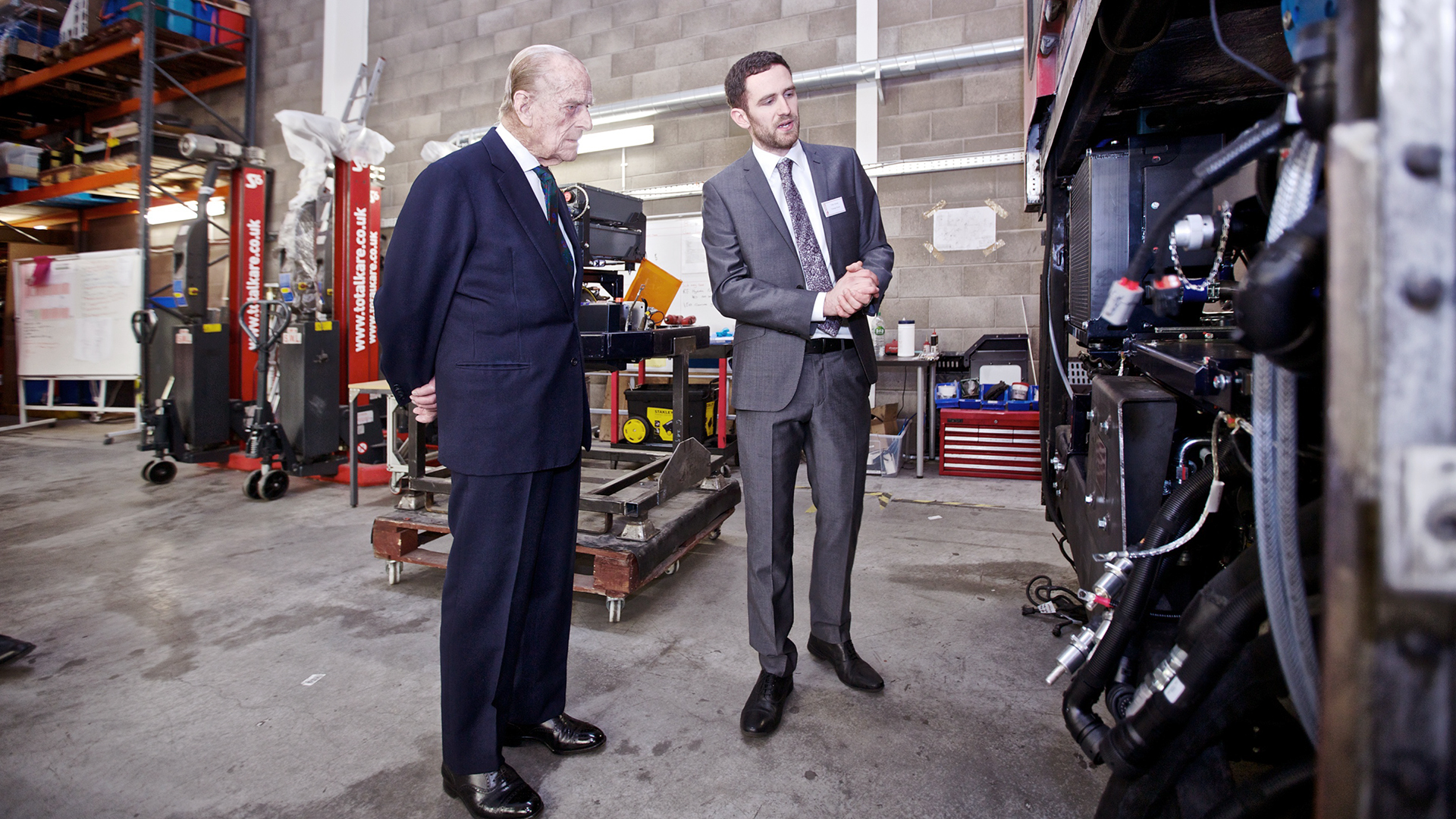 HRH Duke of Edinburgh visit to Vantage Power.
