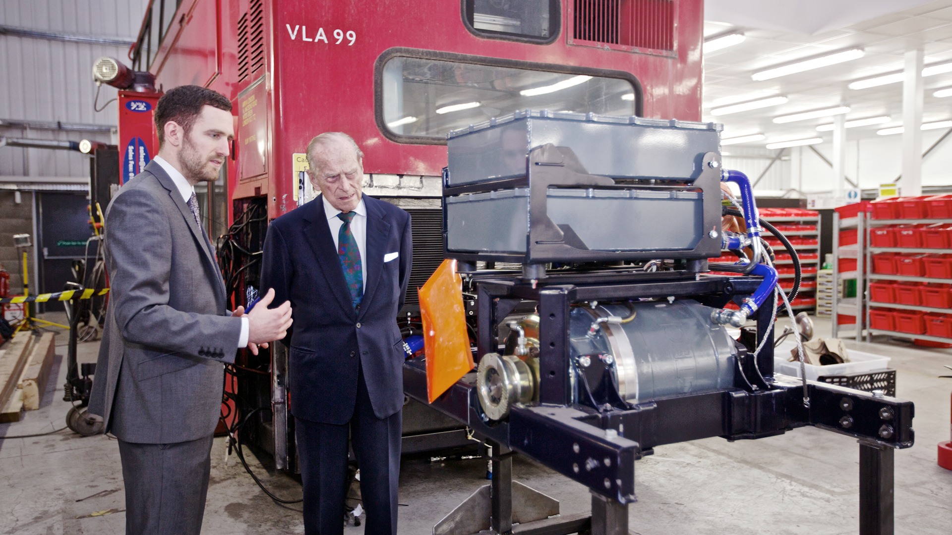 HRH Duke of Edinburgh visit to Vantage Power.